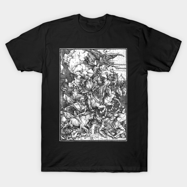 4 Horsemen of the Apocalypse T-Shirt by Kushteez